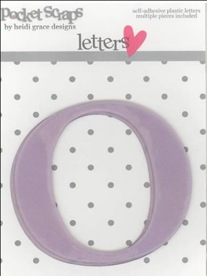 Heidi Grace - Girlfriends - Plastic Number Stickers 0 - 2/pk  (sold in 3's)